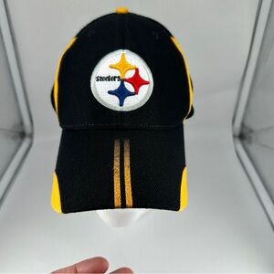 NFL Team Apparel Black and Gold Steelers Cap
